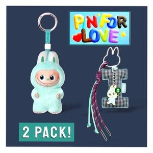Pop Mart The Monsters Pin For Love Labubu & Pin For Love Letter Pendant H